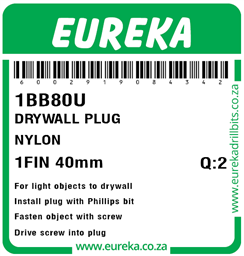1BB80 - Drywall Plug Nylon -1BB80_Label_T